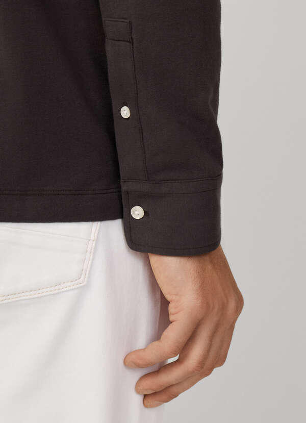 Polo Manga Larga Stretch